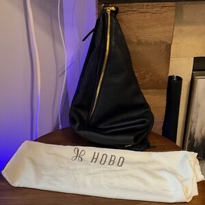 HOBO Black Leather Sling Bag